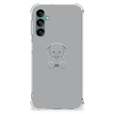 Samsung Galaxy A24 Stevig | Bumper Hoesje | Grijs Baby Olifant Samsung Galaxy A24 Stevig | Bumper Hoesje | Grijs Baby Olifant