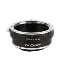 K&F Concept lens adapter Canon EF/EF-S naar EF-M met 1/4" statiefaansluiting