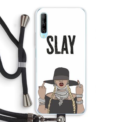 Slay All Day: Huawei P Smart Pro Transparant Hoesje met koord