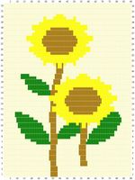 Sunarts doe het zelf pakket model Zonnebloemen 90 x 210 cm artikelnummer D220 - thumbnail