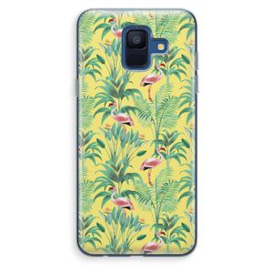 Flamingo party: Samsung Galaxy A6 (2018) Transparant Hoesje