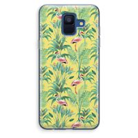 Flamingo party: Samsung Galaxy A6 (2018) Transparant Hoesje