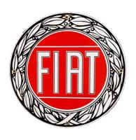 Fiat Logo Emaille Bord Ø 30 cm