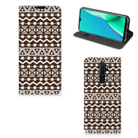 OPPO A5 (2020) | A9 (2020) Hoesje met Magneet Aztec Brown - thumbnail