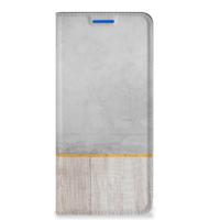 OPPO Reno6 5G Book | Wallet Case | Wood Concrete