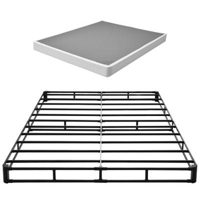VEVOR Boxspring Queensize Bedframe met wasbare stoffen hoes, metalen frame voor queensize bedden, max. draagvermogen van 1587 kg, 2010 x 1925 x 230 mm (zonder matras)