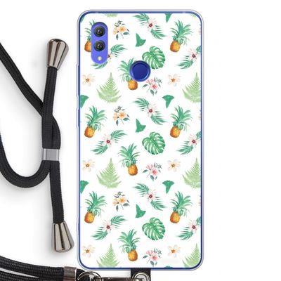 Ananas bladeren: Honor Note 10 Transparant Hoesje met koord