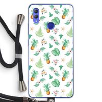 Ananas bladeren: Honor Note 10 Transparant Hoesje met koord