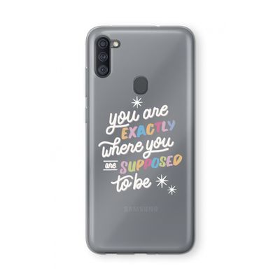 Right Place: Samsung Galaxy A11 Transparant Hoesje