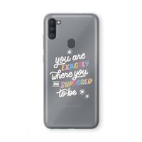 Right Place: Samsung Galaxy A11 Transparant Hoesje