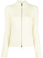 Off-White cardigan zippé en maille - Blanc