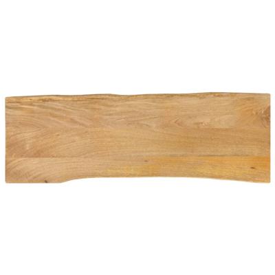 Tafelblad met natuurlijke rand 110x40x2,5 cm massief mangohout