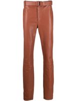 Off-White pantalon en cuir Lea à boucle - Marron Off-White pantalon en cuir Lea à boucle - Marron