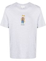 Maison Kitsuné t-shirt en coton à effet chiné - Gris