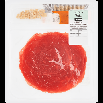 Jumbo Carpaccio Zongedroogde Tomaat met Parmezaanse Kaas en Pijnboompitten 121 g