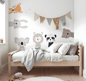 Scandinavische dieren roedel muursticker