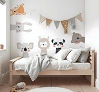 Scandinavische dieren roedel muursticker