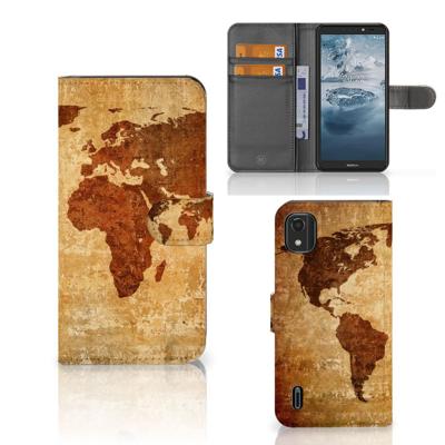 Nokia C2 2nd Edition | Flip Cover | Wereldkaart