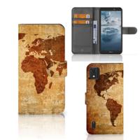 Nokia C2 2nd Edition | Flip Cover | Wereldkaart