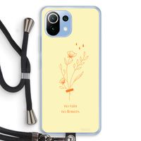 No rain no flowers: Xiaomi Mi 11 Lite Transparant Hoesje met koord