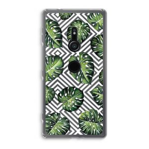 Geometrische jungle: Sony Xperia XZ2 Transparant Hoesje