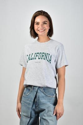 Sporty & Rich t-shirt California TO043622501GY03 heather gray