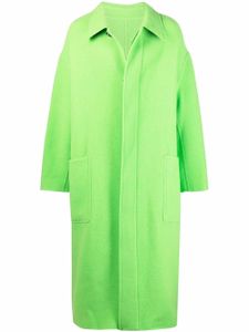 AMI Paris manteau oversize boutonné en laine - Vert