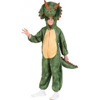 Pluche dinosaurus dierenpak verkleed kostuum voor kinderen - carnaval - groen - thumbnail