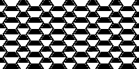 Geometrisch zwart-wit patroon vinyl tapijt