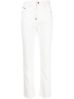 Kiton jean slim à taille haute - Blanc