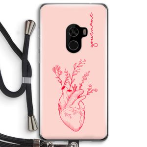 Blooming Heart: Xiaomi Mi Mix 2 Transparant Hoesje met koord