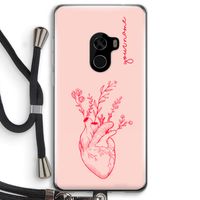 Blooming Heart: Xiaomi Mi Mix 2 Transparant Hoesje met koord