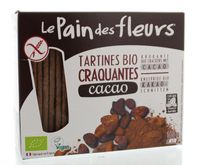 Krokante bio crackers met cacao bio - thumbnail