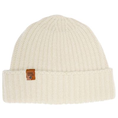 Stone Valley Crèmekleurige Wollen Muts voor Dames