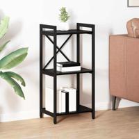 Boekenkast Zwart eiken 40 x 30 x 83 cm Bewerkt hout