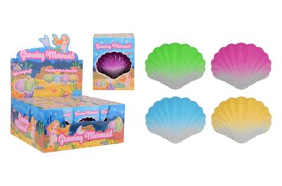 Johntoy Groeiende zeemeermin in schelp (4 ass.)