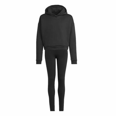 Joggingpak voor kinderen Adidas Zwart - Maat: 14-15 jaar