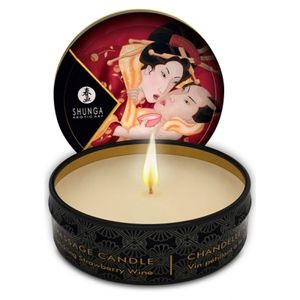 Shunga - Massagekaars Aardbei 30 Ml