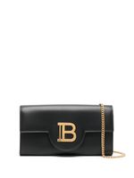 Balmain logo-plaque leather crossbody bag - Noir - thumbnail