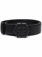 Philipp Plein ceinture à boucle logo - Noir - thumbnail