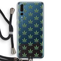 Weed: Huawei P20 Pro Transparant Hoesje met koord