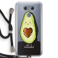 Avocuddle: LG G6 Transparant Hoesje met koord Avocuddle: LG G6 Transparant Hoesje met koord