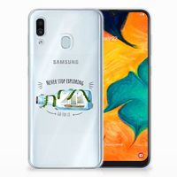 Samsung Galaxy A30 Telefoonhoesje met Naam Boho Bottle