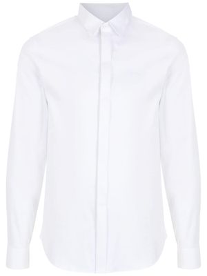 Armani Exchange chemise cintrée à manches longues - Blanc