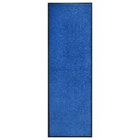 vidaXL Deurmat wasbaar 60x180 cm blauw - thumbnail