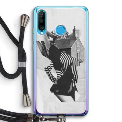 House: Huawei P30 Lite Transparant Hoesje met koord