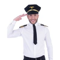 Volwassenen verkleed set voor piloot 3-delig - Verkleedattributen - thumbnail
