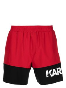 Karl Lagerfeld short couleur block Med Board - Rouge