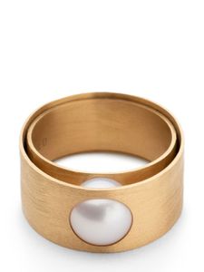 Lia Di Gregorio 18kt yellow gold Move pearl ring