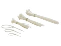 Set met nylon kabelbinders verschillende afmetingen wit (75 st.) - Velleman